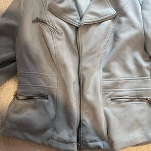 Light Blue Zip-Up Jacket